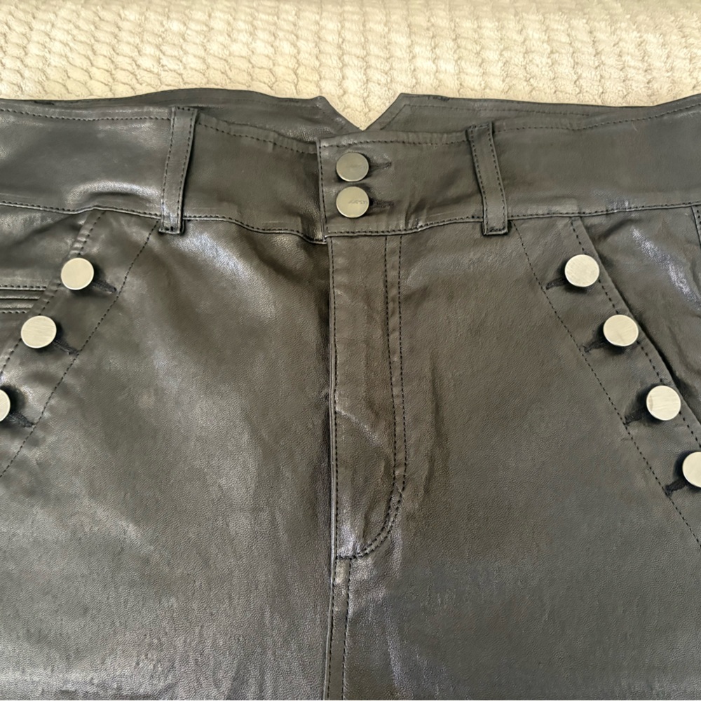 Joe's Jeans Black Leather Pants